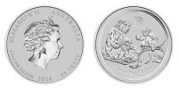 1/2 Unze Silber Affe 2016, Lunar Serie II der Perth Mint Australien (Dif)